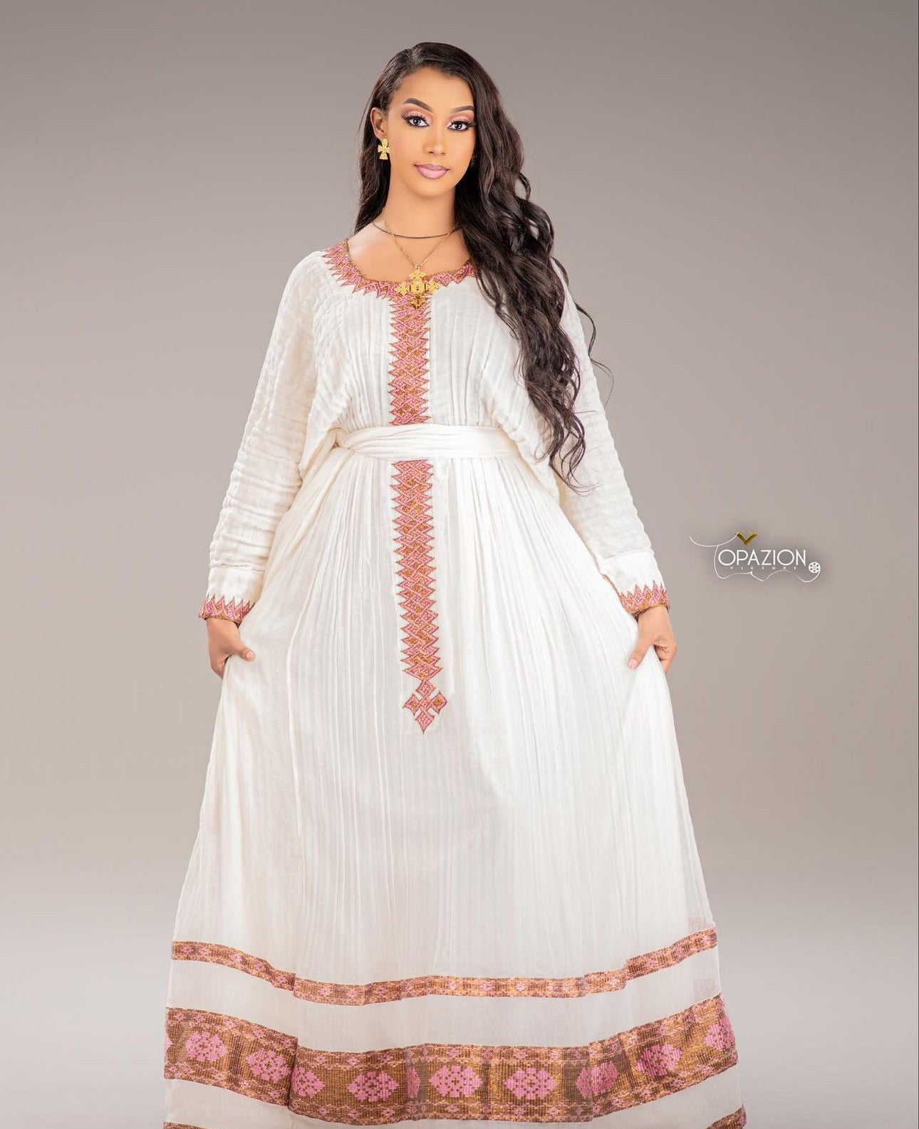 Stylish All White Dress