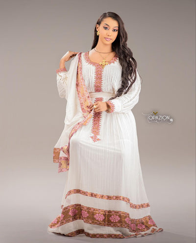 Stylish All White Dress
